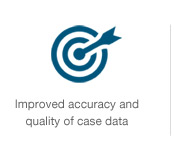 Improved accuracy and quality of case data